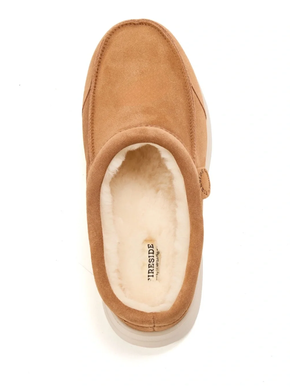 Men's Fireside by Dearfoams Lithgow Genuine Shearling Clog Size 10 NWT